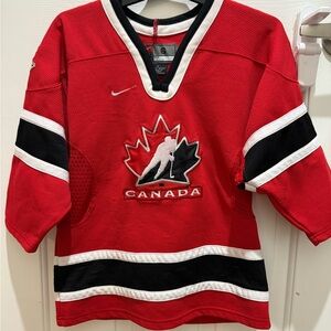 Kids Vintage Nike Team Canada Olympic Hockey Jersey